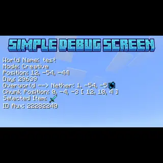 Simple Debug Screen