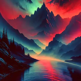 neon sky overlay