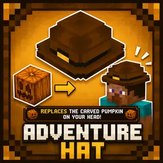 Adventure Hat - Carved Pumpkin Replacement