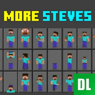 More Steve's Skinpack (including the biggest Steve)