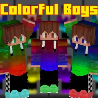 Colorful Boys Skin Pack