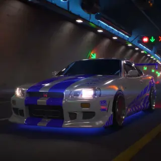Animated Menu: Nissan GT-R R34 Skyline