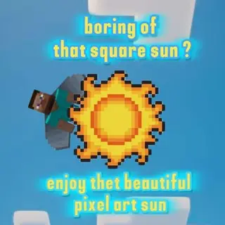 Pixel art sun