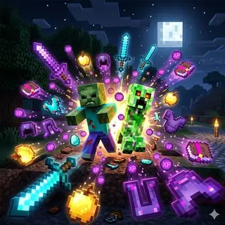  HOSTILE MOBS DROP OP ITEMS