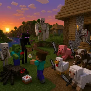 HOSTILE MOBS ARE FRIENDLY AND FRIENDLY MOBS ARE HOSTILE