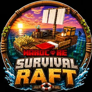 Hardcore Survival Raft World (Achivement On)