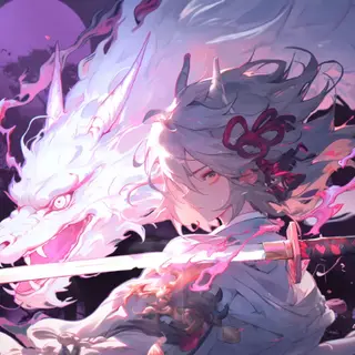 Animated Menu: Moonlit Blade of the White Dragon 