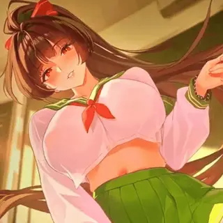 Cute Anime Girl UI