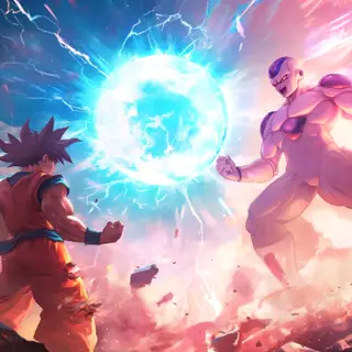 Animated Menu: Goku vs Frieza — Legendary Battle 