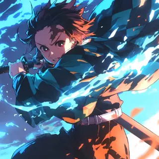 Animated Menu: Tanjiro — Water Flame (Kimetsu no Yaiba)