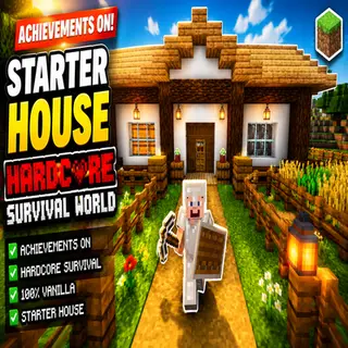 Starter House Hardcore Survival World (Achievements ON) ✅