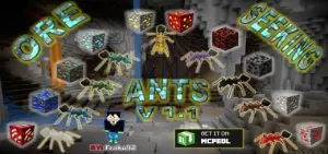 Ore Seeking Ants v1.1 [Addon for 1.17+ 1.18+]
