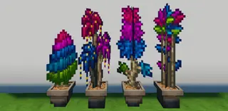 Potted Trees | Minecraft PE Addons