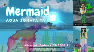 Aqua Sonata Tail Mod v2 – The Best Mermaid Addon for Minecraft Bedrock / MCPE 1.21+