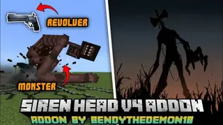 Siren Head Addon V4 | Minecraft Addons PE