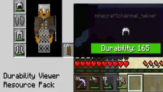 Durability Viewer Resource Pack for Minecraft