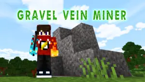 Gravel Vein Miner Add-on for Minecraft (1.16)