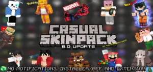 Casual Skin Pack 8.0 | Minecraft Skin [BIG UPDATE]