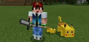 Pikachu and Raichu Add-on for Minecraft Pe