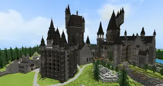 Hogwarts Minecraft Map and Surrounding Areas