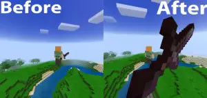 Giant Player items | Minecraft PE Texture Packs