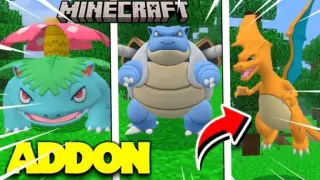 PokéMC Kanto Addon (pixelmon for minecraft bedrock)! Update