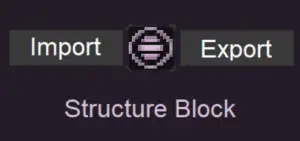 Structure Block Import and Export Button | Minecraft House Building App