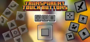 Transparent Button Addon | Minecraft Bedrock 1.21+ [Hide every touch buttons]