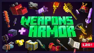 Weapons + Armor Addon | Minecraft Addons PE