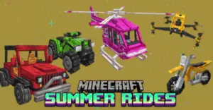 Summer Ride Vehicles Addon | Car Mod for Minecraft 1.21