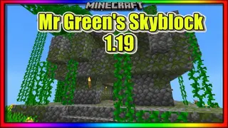 Mr Green Skyblock | Map Minecraft PE/Bedrock
