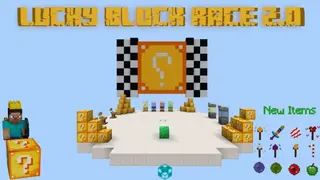 Lucky Block Race 2.0 | MCPE Map