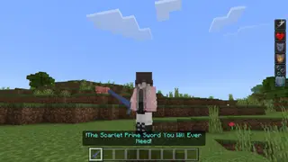 Scarlet Prime Sword | Weapon Minecraft Mods
