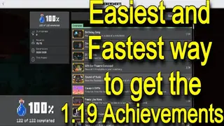 Unlock ALL Achievement Map Minecraft Bedrock Edition (1.19 Update)