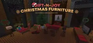 Christmas Event 2022 – Gift-n-Joy Christmas Furniture Addon | Minecraft Furniture Mod