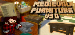 Medieval Furniture Addon V3.0 | Minecraft Furniture Mod