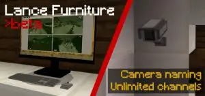 (New Advanced Security Cameras!) Lance Furniture Beta 1.19.50 | Minecraft Furniture Mod