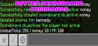Better Scoreboard Commands