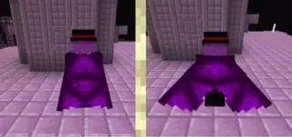 Purple Ender Dragon Wings for Elytra