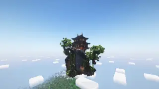 Chinese flying island tower