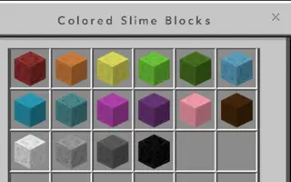 Colored Slime Blocks