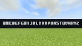 Minecraft 3D Font