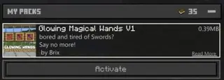 Glowing Magical Wands