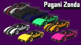 Minecraft Style Pagani Zonda Car
