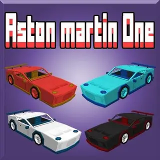 Minecraft Style: Aston Martin Car