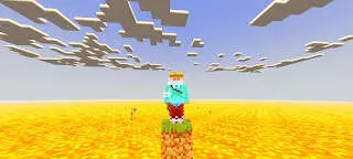 One Block in a Lava World Map