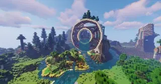 Futuristic House Mountain Map