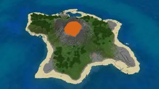 Volcanic Island World Map
