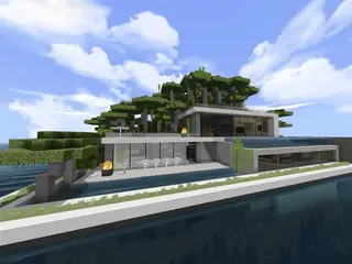 Island Mansion House With Secret Bunker