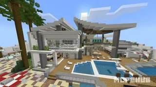 Modern Redstone Mansion Vs Blue Map